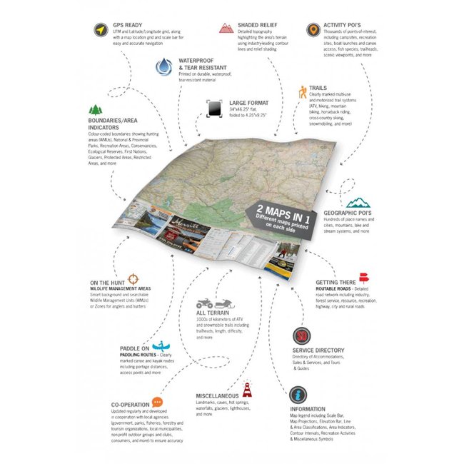 Backroad Mapbooks Squamish, Chilliwack, & Merritt BC Waterproof Map