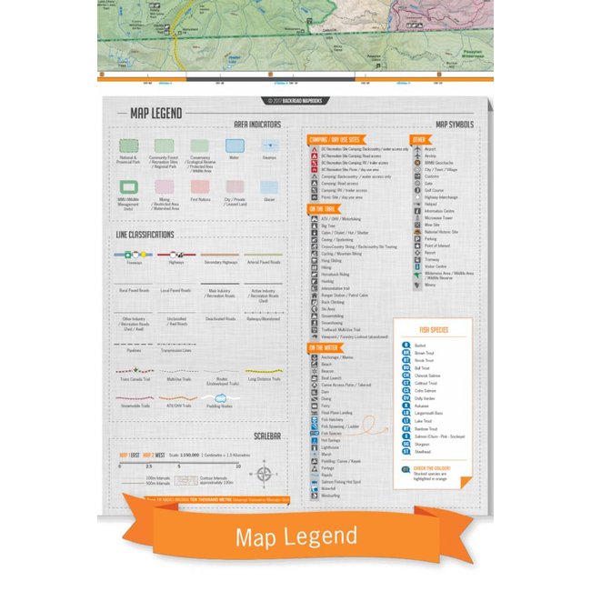 Backroad Mapbooks Squamish, Chilliwack, & Merritt BC Waterproof Map