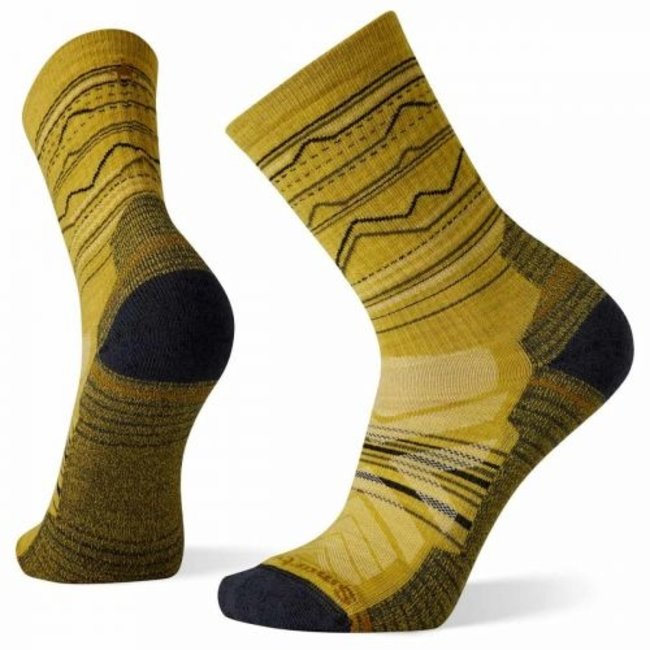 Smartwool Men's Hike Light Cushion Mountain Range Pattern Crew Socks