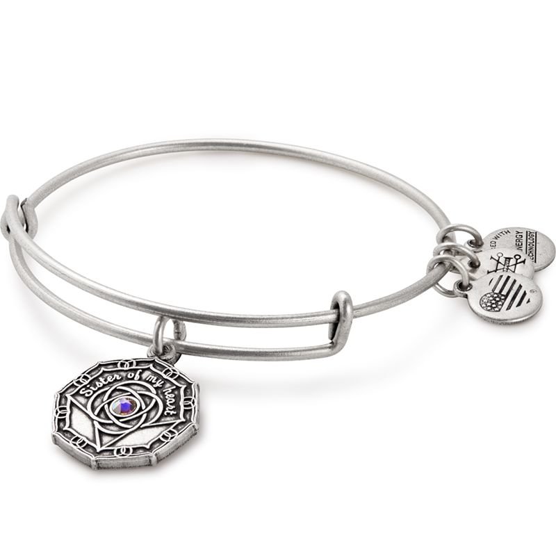 Bridesmaid Charm Bangle - Rafaelian Silver Alex and Ani - A17EBBMRS  B3