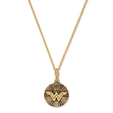 Wonder Woman Logo Necklace - 14k Gold Alex and Ani - AS17WW17G