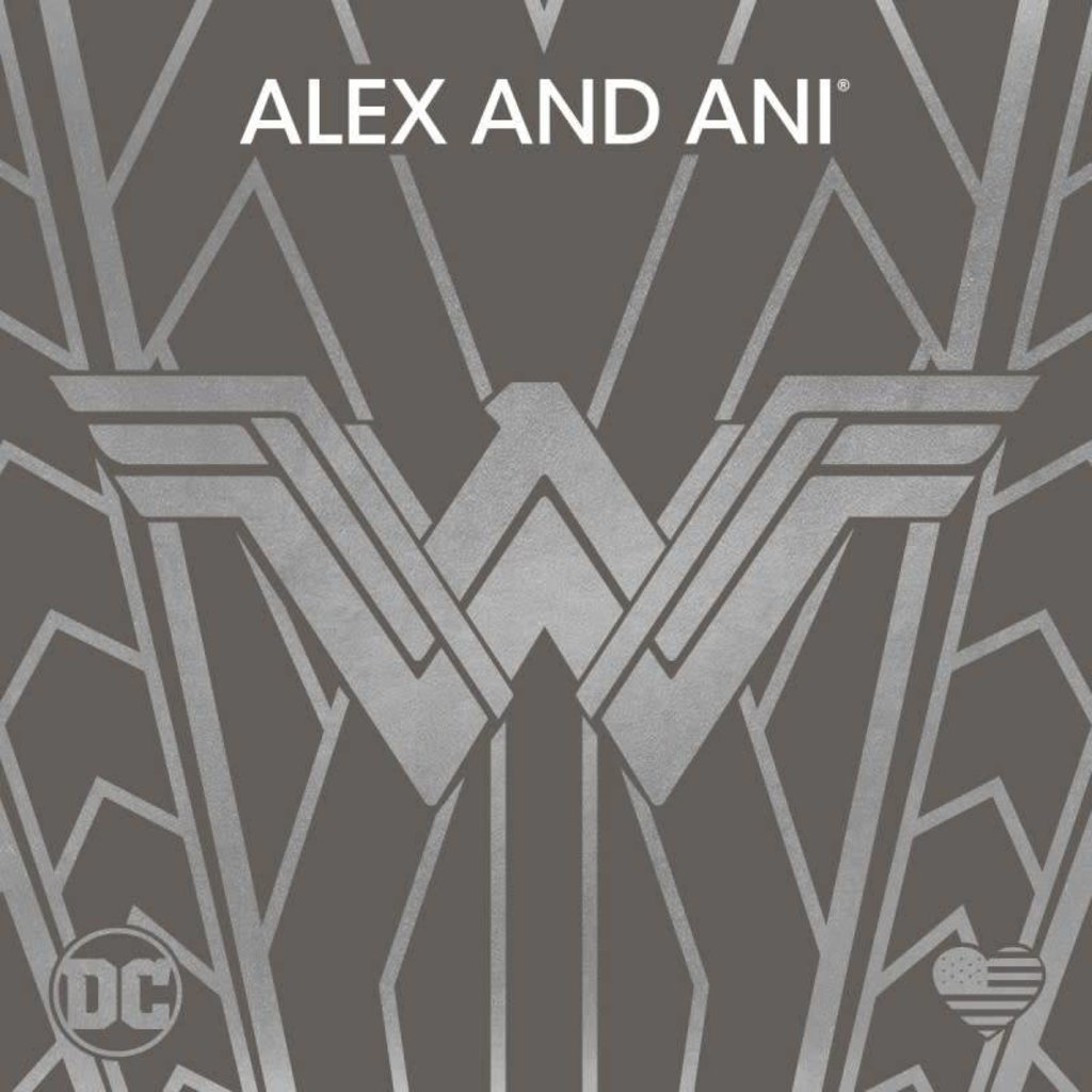 Wonder Woman Logo Necklace - 14k Gold Alex and Ani - AS17WW17G