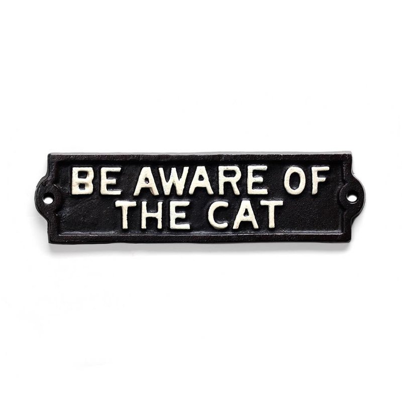 Be Aware of the Cat Iron Plaque