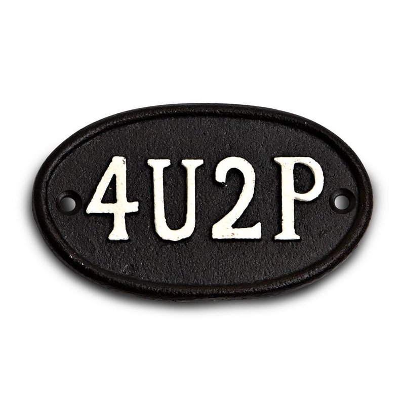4U2P Iron Plaque