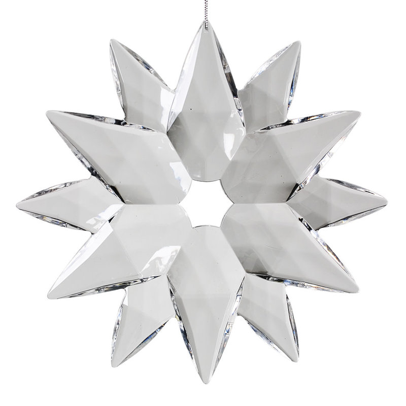 Large Crystal Hanging Snowflake - B49