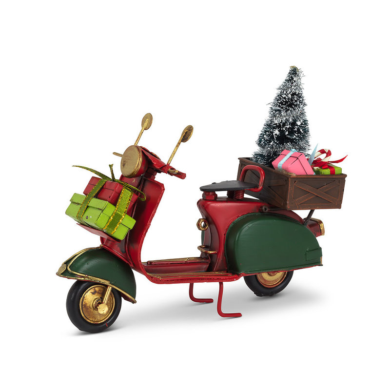 Scooter with Tree & Gifts