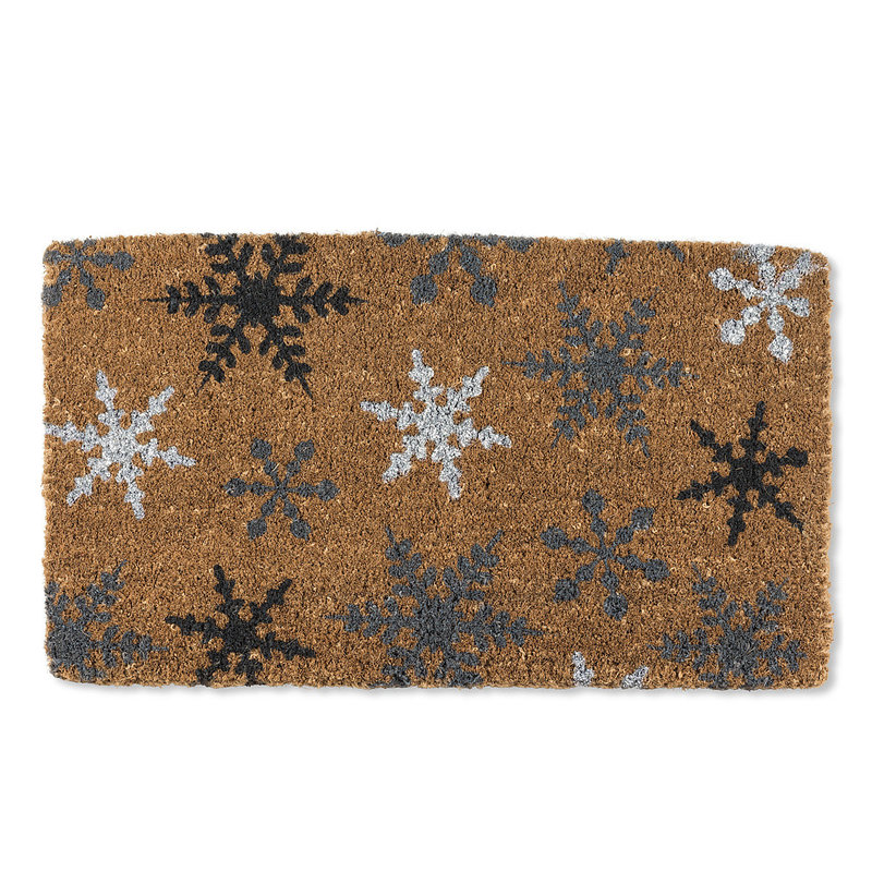 Snowflakes with Glitter Doormat