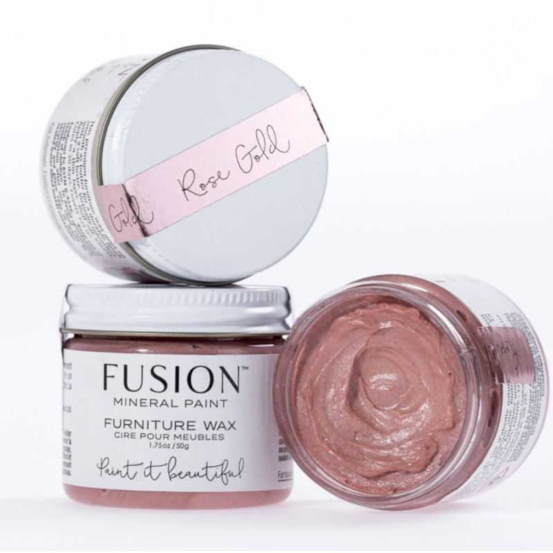 Fusion Mineral Paint Furniture Wax Rose Gold 50g