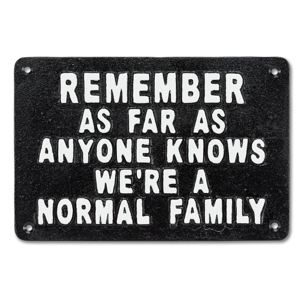 Normal Family Iron Plaque