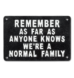 Normal Family Iron Plaque