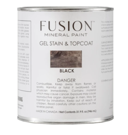 Fusion Mineral Paint Gel Stain & Topcoat Black