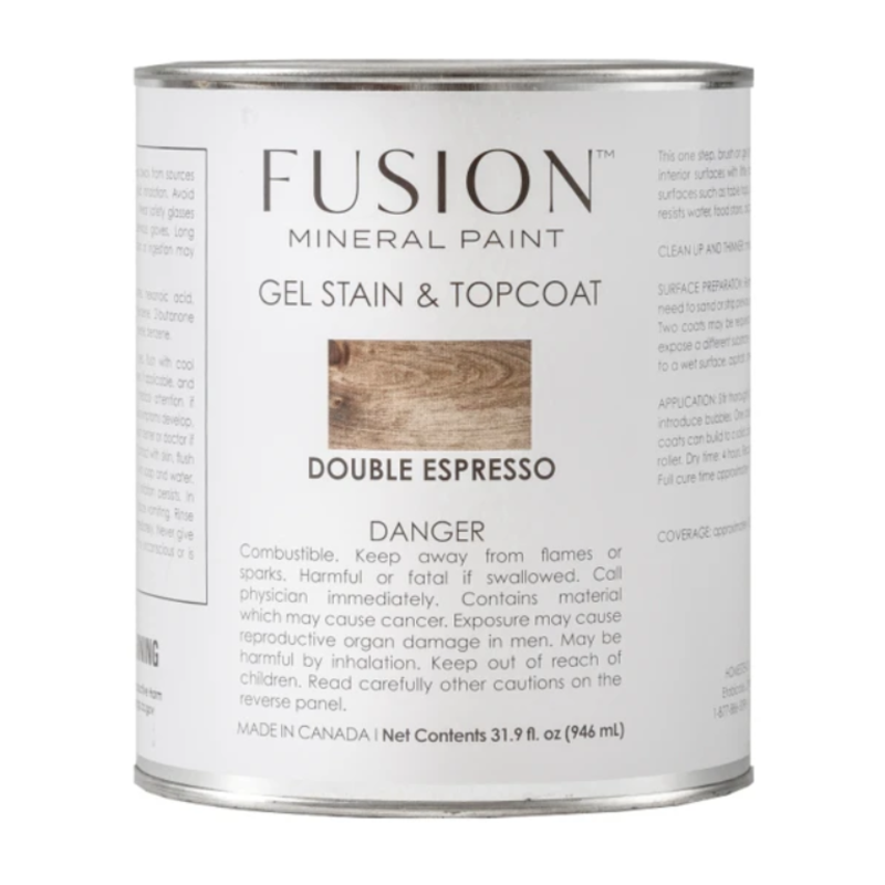 Fusion Mineral Paint Gel Stain & Topcoat Double Espresso