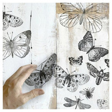 Iron Orchid Designs Iron Orchid Designs -  ‘Butterflies’  Decor Stamp (12″x12″) - DECSTA-BUT