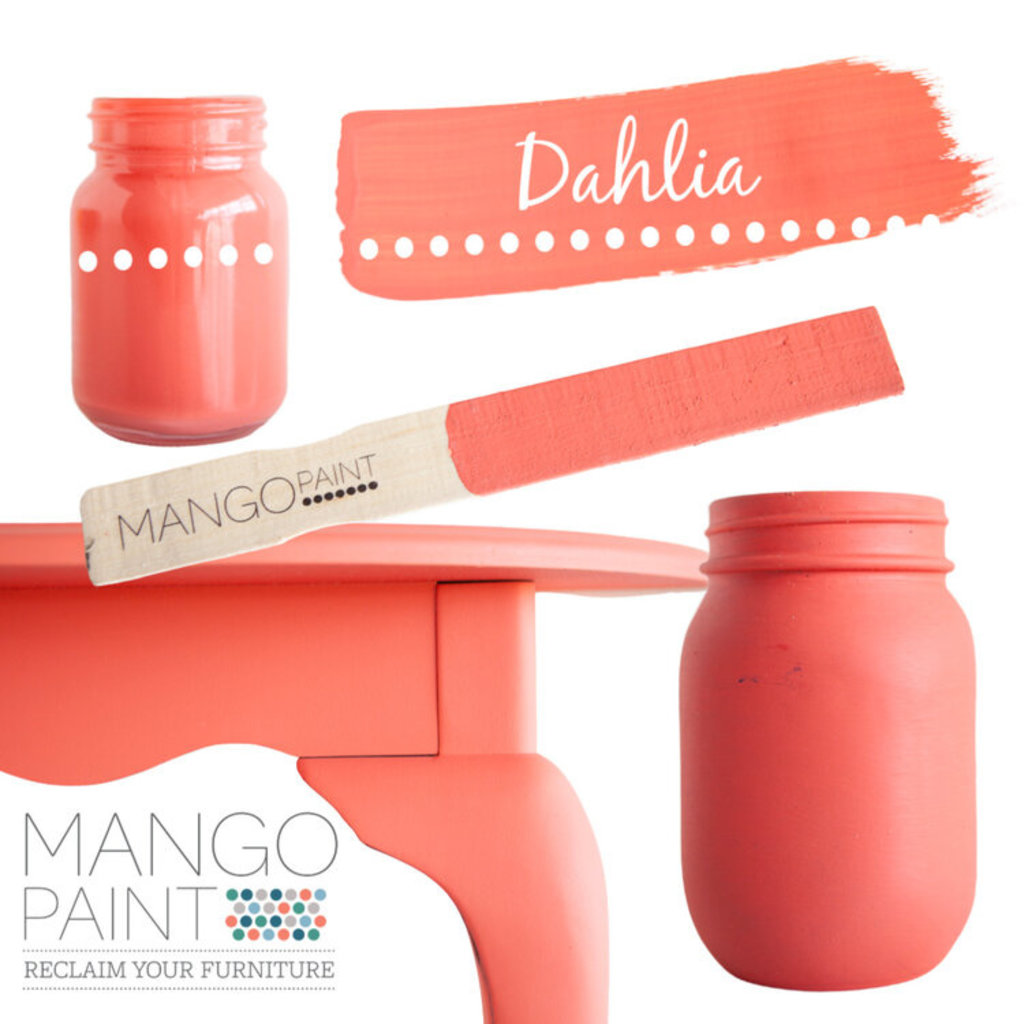 Mango Paint Dahlia Mango Paint 1/2 Pint
