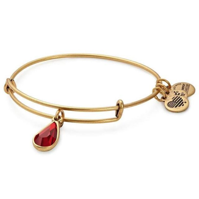 Alex and Ani - January Swarovski Crystal Garnet - A17EB40RG B3