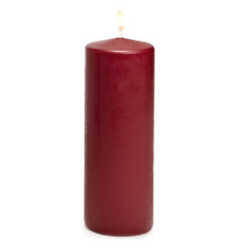 Set of 3 Red Pillar Candles 3 2.8" x 8"