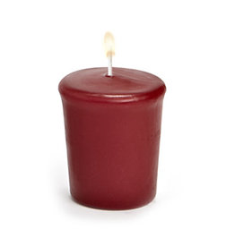 Set of 9 Red Votive Candles 2" high