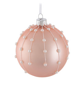 Pearl Line Ball Ornament