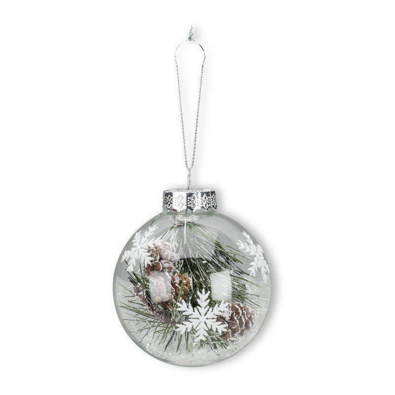 Pine Bough & Snow Ornament B5B19