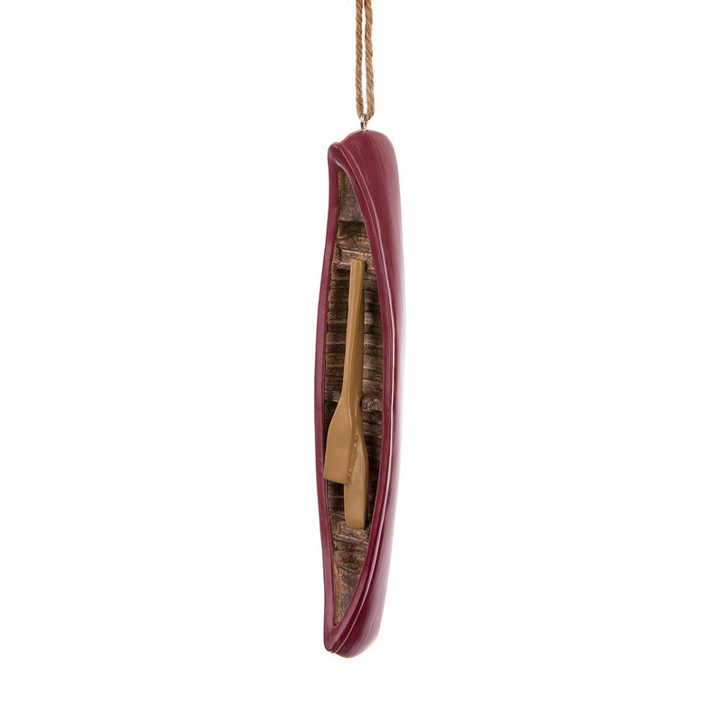 Canoe with Paddle Ornament B14