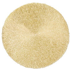 Gold Round Textured Placemat