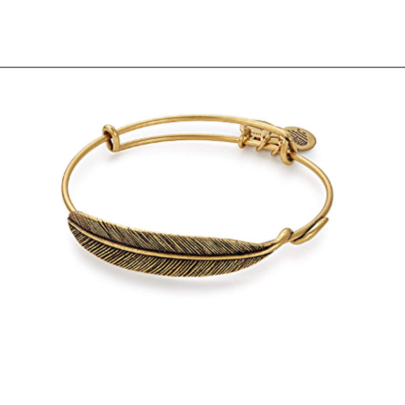 Quill Feather Bangle - Alex and Ani - RG B4