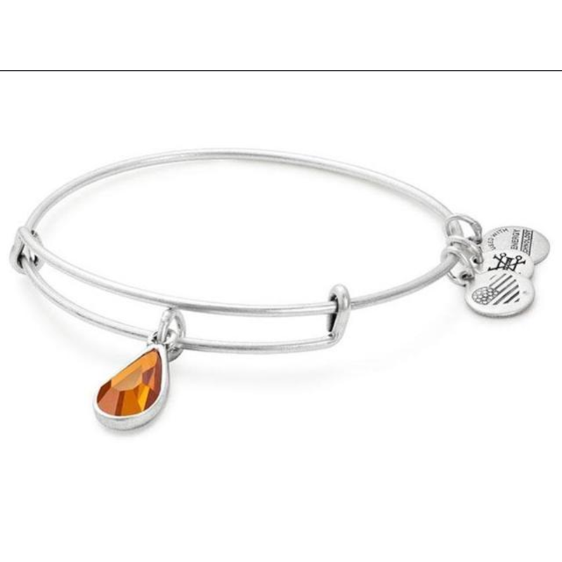 Alex and Ani - November Swarovski Crystal Topaz - A17EB50RS B4