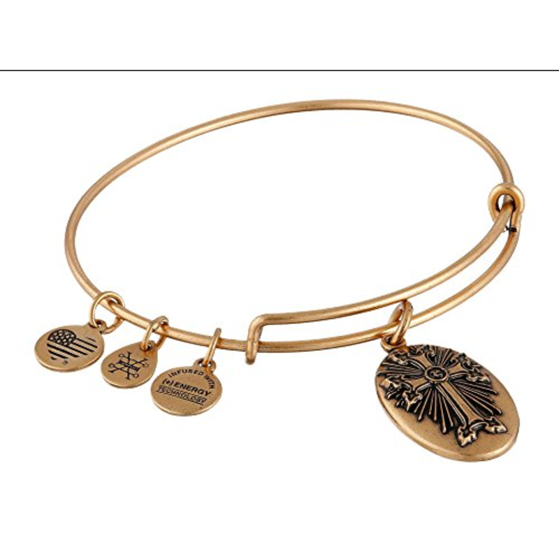 American Cross Charm Bangle - Alex and Ani - RG B7