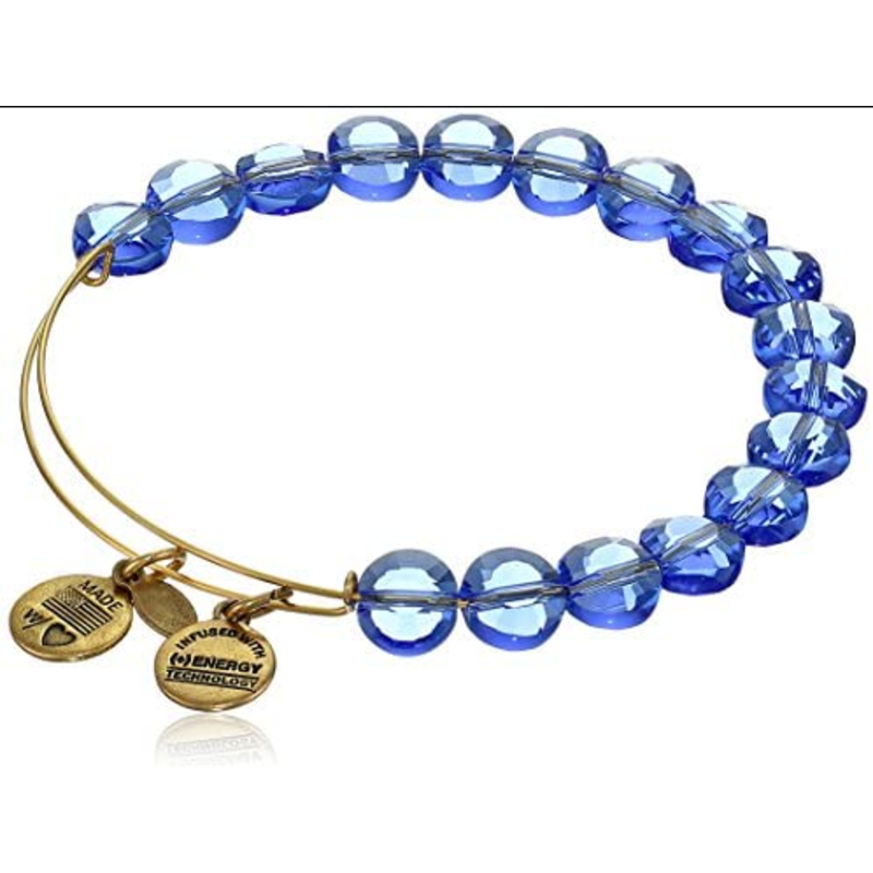 Sapphire Luxe Bead Bangle - Alex and Ani - YG B7