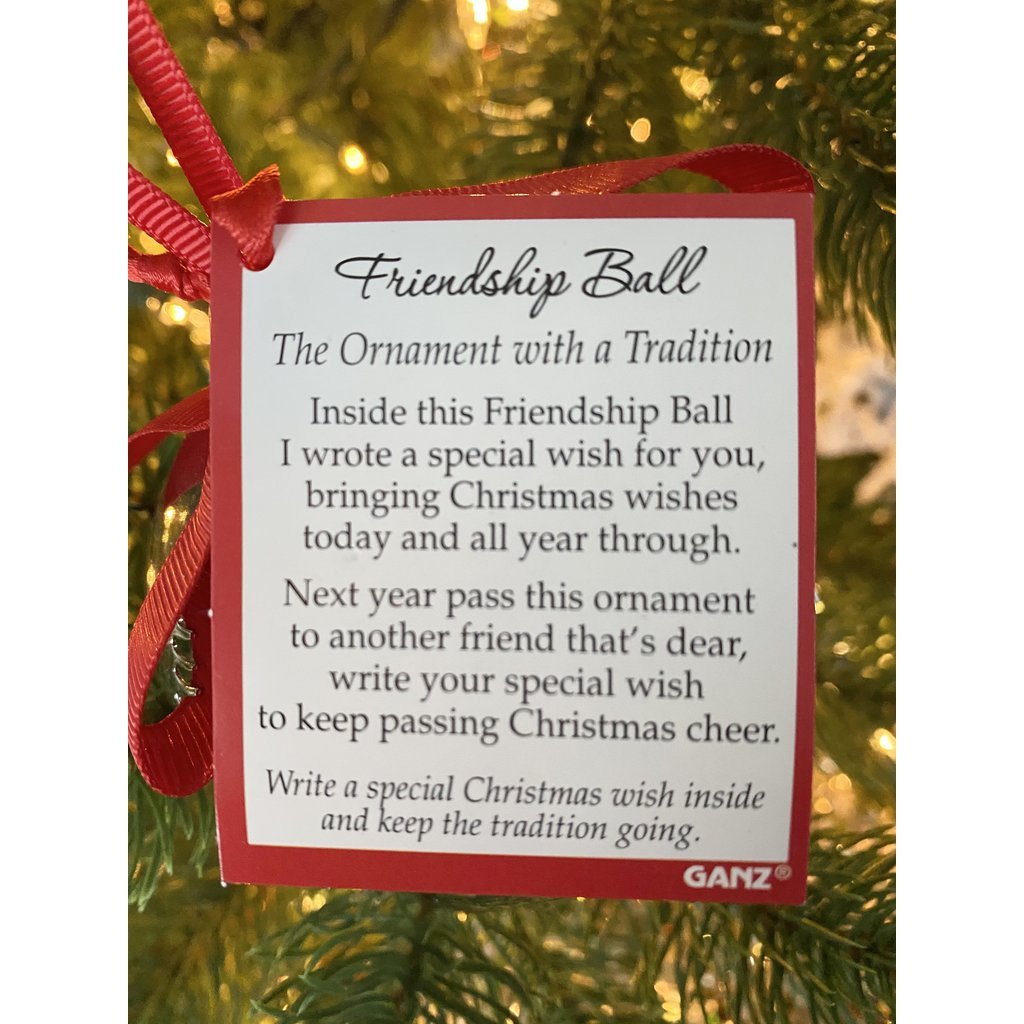 Friendship Ball Metal Ornament     B43