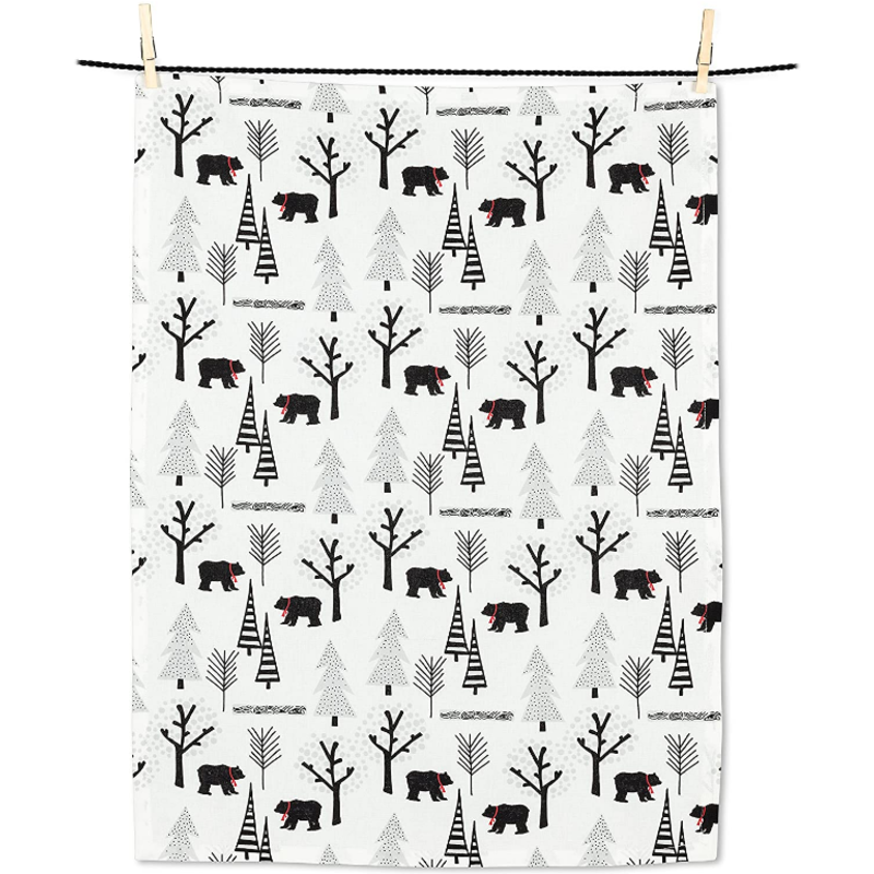 Bear in Woods Tea Towel - B45