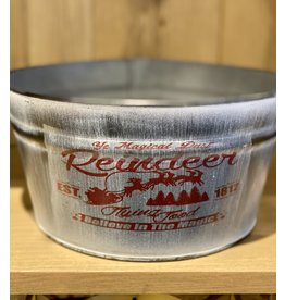 Reindeer Metal Tub B26