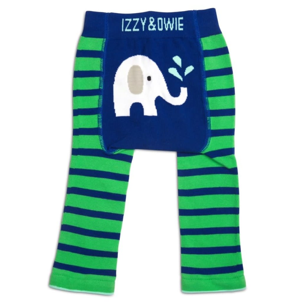 Blue & Green Elephant Baby Leggings 6-12 Months - EB10
