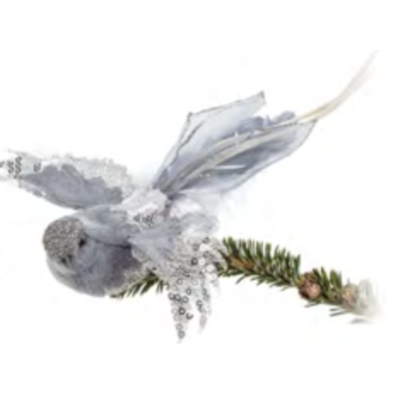 Silver Flying Bird Clip - B33