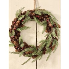 Pincone & Fir Wreath 18" Round