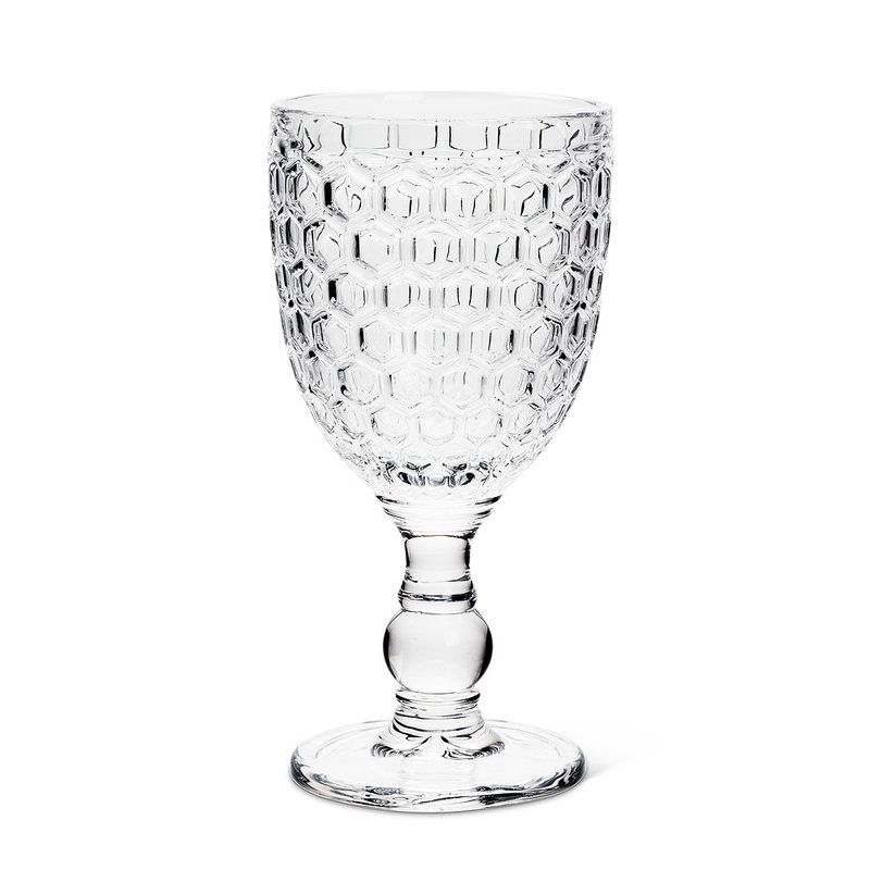 Honeycomb Glass Goblet