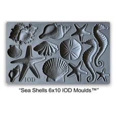 Sea Shells Decor Mould | Iron Orchid Designs (10"x6")