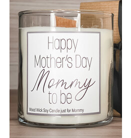 Pebble Tree Candle Co. Mommy to be Wood Wick Soy Candle | Pre Order dating May 5
