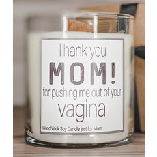 Pebble Tree Candle Co. Thank You Mom! Wood Wick Soy Candle | Pre Order dating May 5