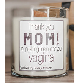 Pebble Tree Candle Co. Thank You Mom! Wood Wick Soy Candle | Pre Order dating May 5