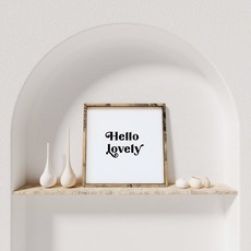 Hello Lovely | Wood Sign