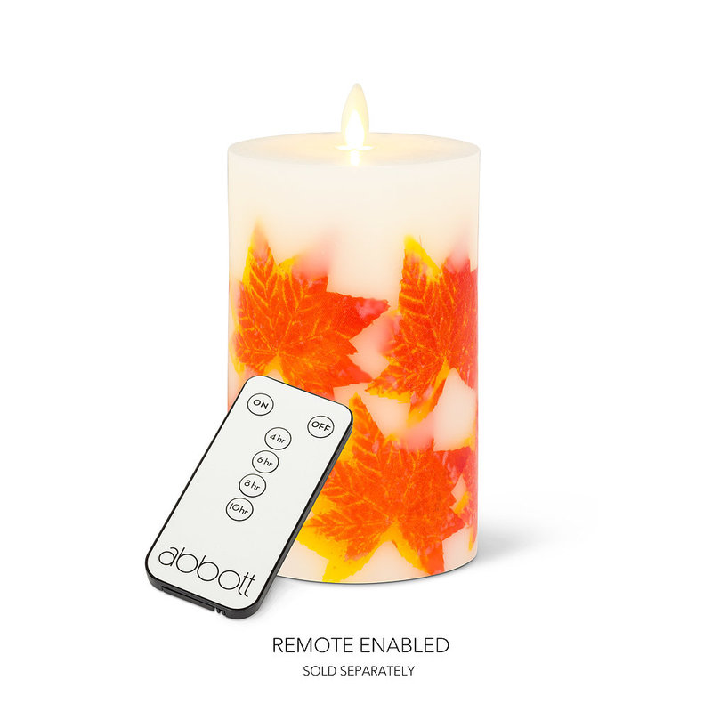 Reallite Medium Maple Leaf Candle