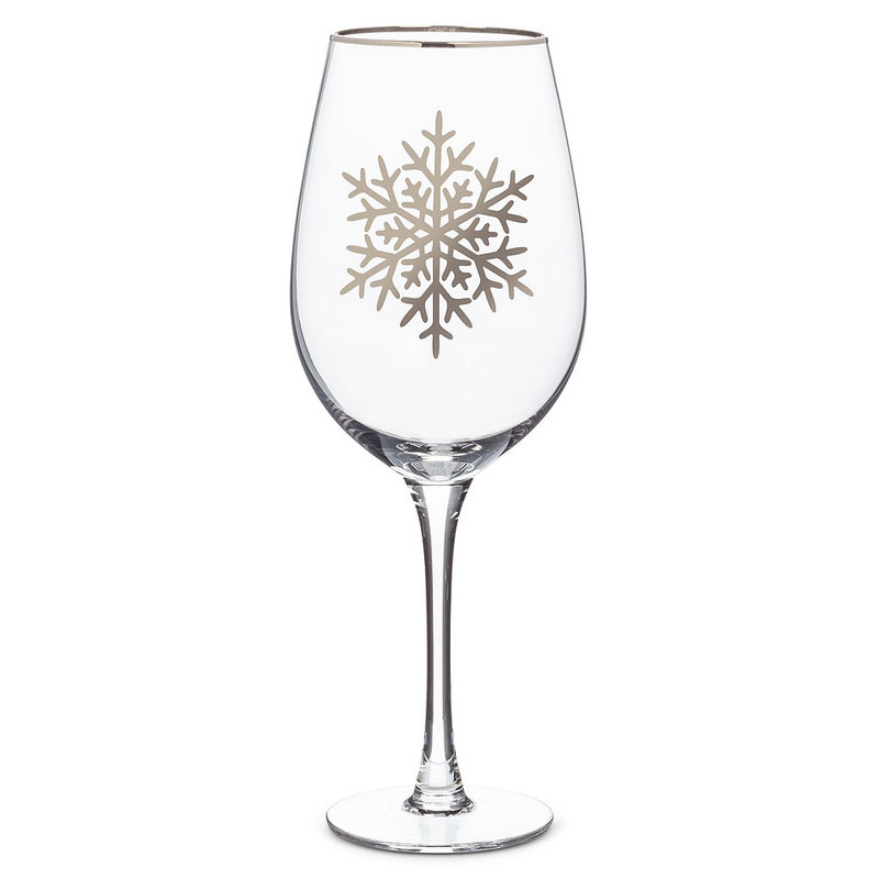 Snowflake Wine Glass