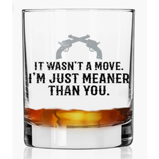 Yellowstone I'm Just Meaner than You 11oz Whiskey Glass