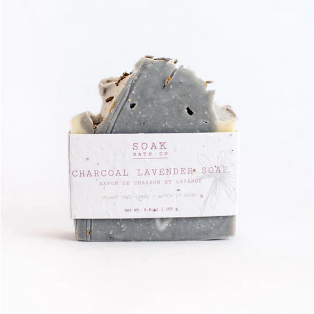 Soak Bath Co. Charcoal Lavender Soap Bar | Soak Bath Co.
