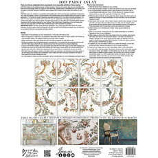 Iron Orchid Designs Chateau IOD Paint Inlay (12″x16″ 8 sheet Pad)
