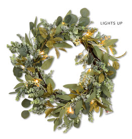 Eucalyptus LED Wreath