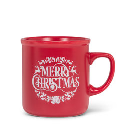 Merry Christmas Matte Red Mug