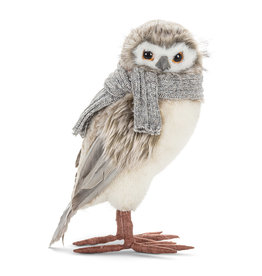 Winter Owl with Scarf