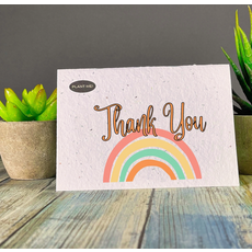 Thank You Rainbow Plantable Greeting Card